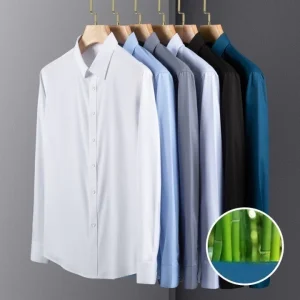 Chemise infroissable en Fibre de Bambou pour Homme