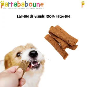 Lamelle de viande 100 % naturelle pour chien et chat - à l'unité